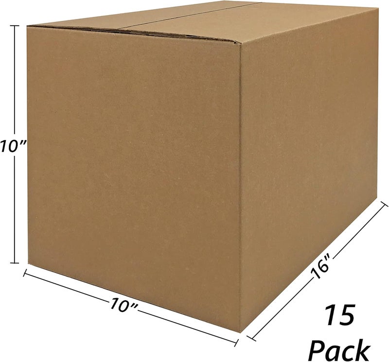 UOFFICE Moving Boxes Bundle - 15 Small Cardboard Packing Boxes - Image 2